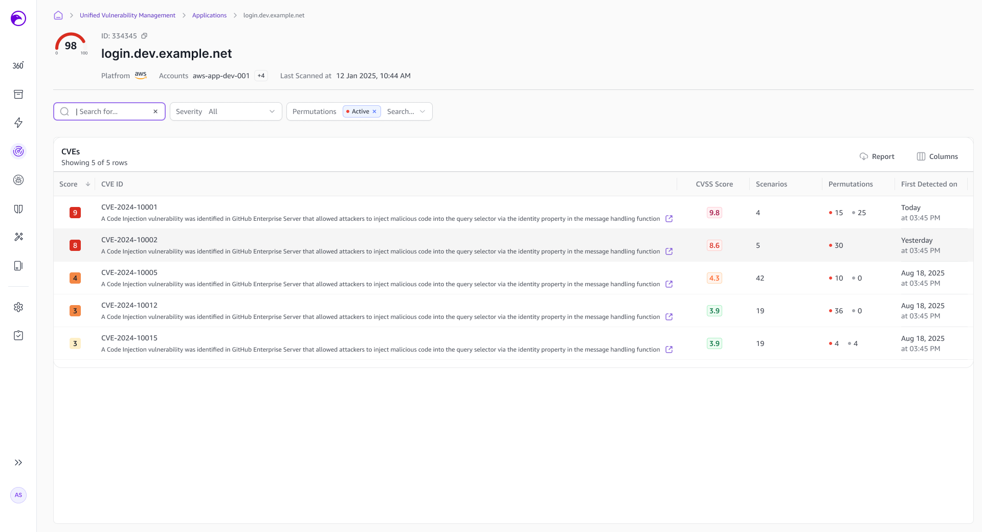 Infrastructure Vulnerabilities